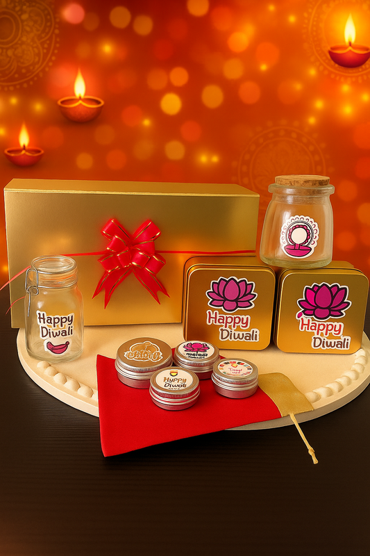 DIWALI-E-KHAASH HAMPER- Festive Hamper | Golden Magnetic Box | Elegant Gift Box | Exclusive Gift Box